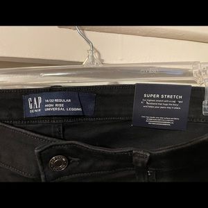 NWT GAP Black Denim Leggings Sz 14 (32)
